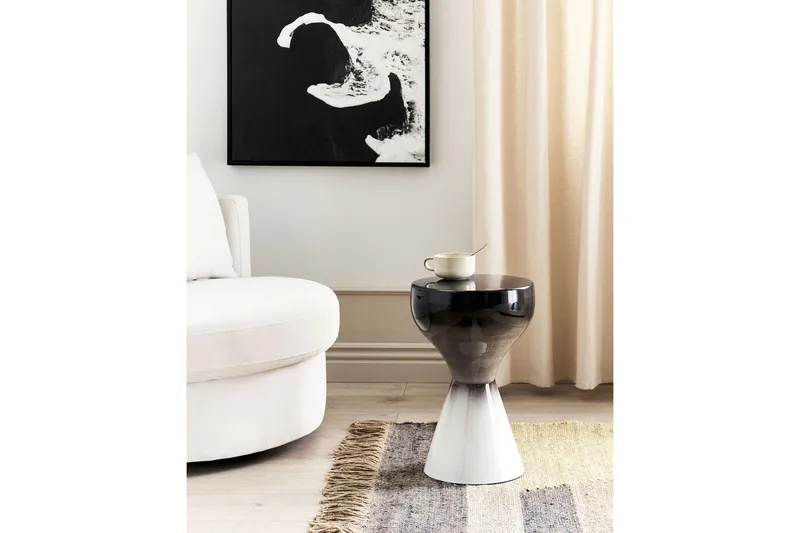 Filia Sidebord 30 cm - Svart/Hvit - Møbler - Bord - Avlastningsbord & sidobord - Lampebord & sidebord