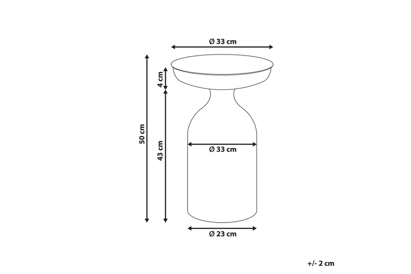 Filippo Sidebord 33 cm - Svart - Møbler - Bord - Avlastningsbord & sidobord - Lampebord & sidebord