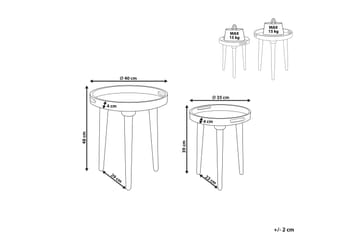 Finbar Settbord 40 cm - Mørkt tre - Møbler - Bord - Avlastningsbord & sidobord - Settbord