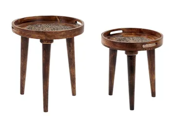 Finbar Settbord 40 cm - Mørkt tre - Møbler - Bord - Avlastningsbord & sidobord - Settbord