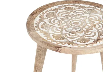 Fiorenzo Settbord 45 cm - Lyst tre/Hvit - Møbler - Bord - Avlastningsbord & sidobord - Settbord