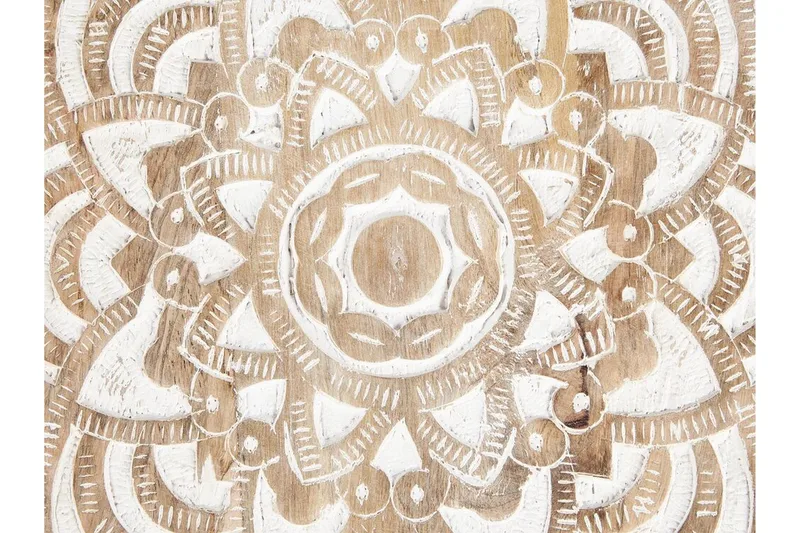 Fiorenzo Settbord 45 cm - Lyst tre/Hvit - Møbler - Bord - Avlastningsbord & sidobord - Settbord