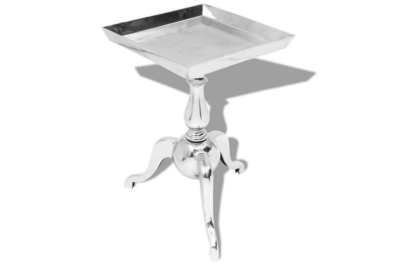 Firkantede Sidebord Aluminum Sølv - Sølv - Lampebord & sidebord - Brettbord og småbord