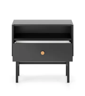 Francisca Nattbord 55 cm - Svart - Møbler - Bord - Avlastningsbord & sidobord - Sengebord & nattbord