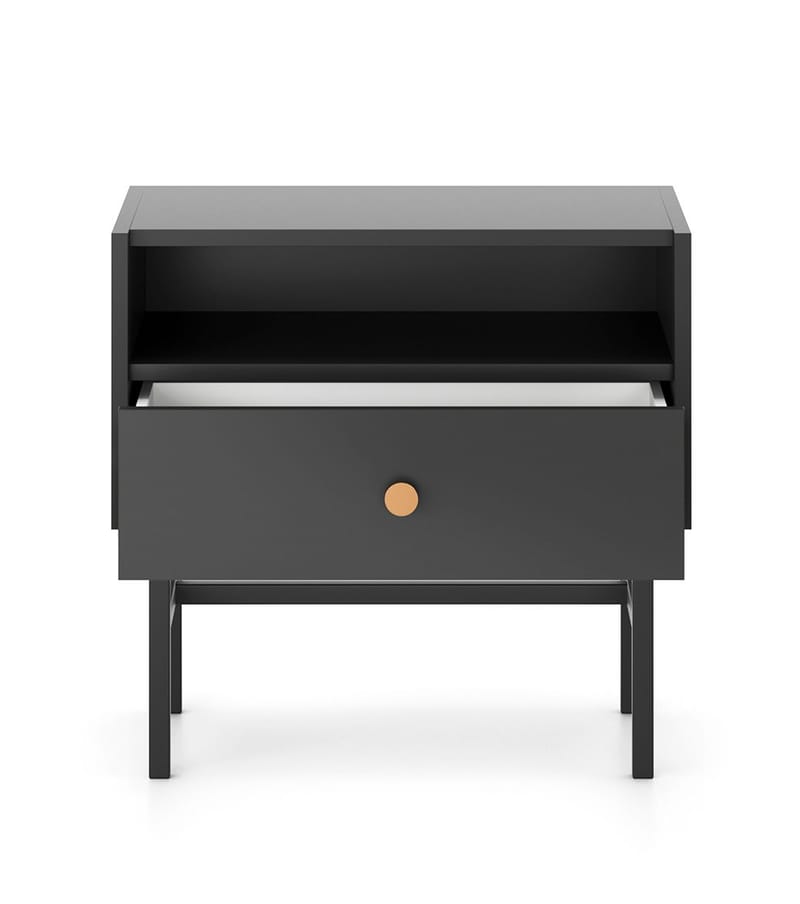 Francisca Nattbord 55 cm - Svart - Møbler - Bord - Avlastningsbord & sidobord - Sengebord & nattbord