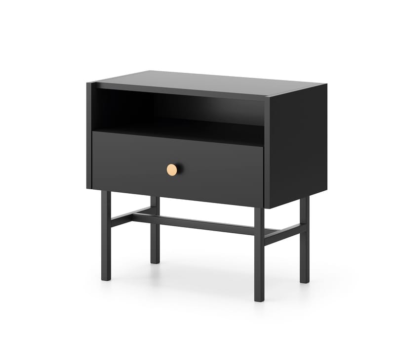 Francisca Nattbord 55 cm - Svart - Møbler - Bord - Avlastningsbord & sidobord - Sengebord & nattbord