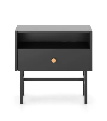 Francisca Nattbord 55 cm - Svart - Møbler - Bord - Avlastningsbord & sidobord - Sengebord & nattbord