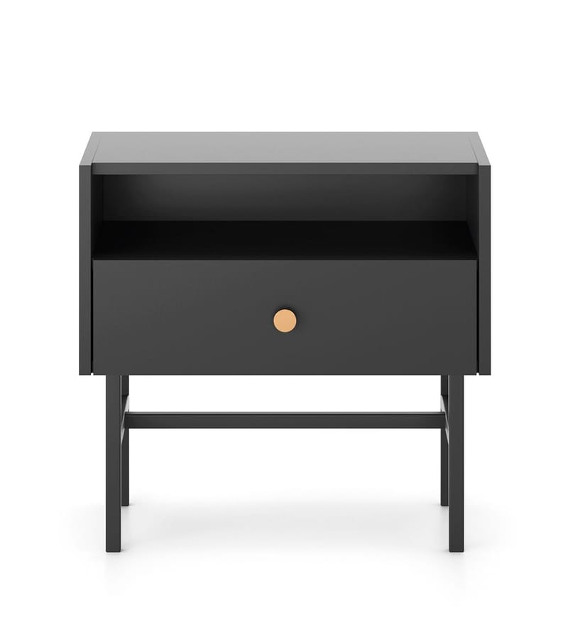 Francisca Nattbord 55 cm - Svart - Møbler - Bord - Avlastningsbord & sidobord - Sengebord & nattbord