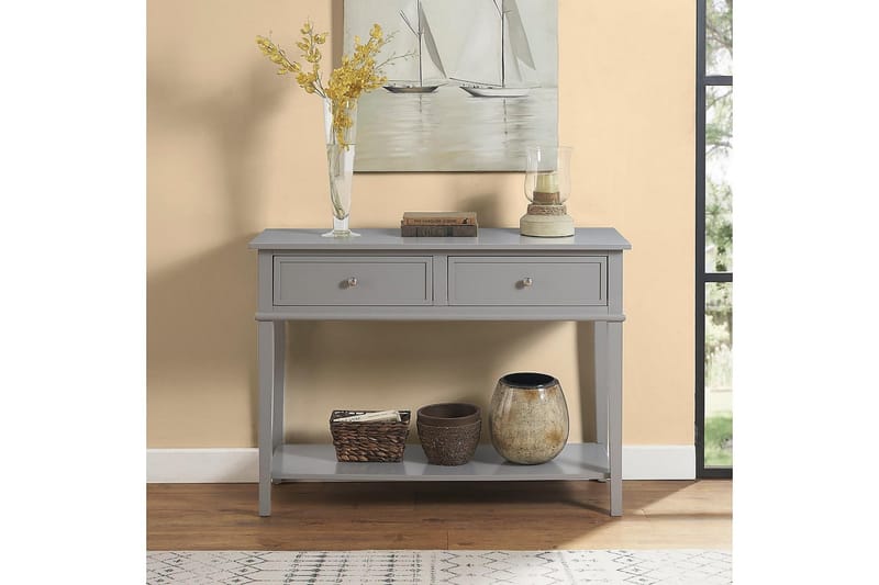 Franklin Konsollbord 104 cm Grå - Dorel Home - Møbler - Bord - Avlastningsbord & sidobord - Konsollbord & gangbord