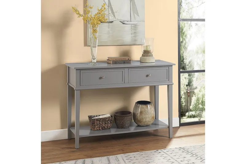 Franklin Konsollbord 104 cm Grå - Dorel Home - Møbler - Bord - Avlastningsbord & sidobord - Konsollbord & gangbord