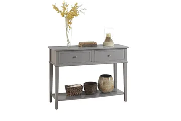 Franklin Konsollbord 104 cm Grå - Dorel Home - Møbler - Bord - Avlastningsbord & sidobord - Konsollbord & gangbord