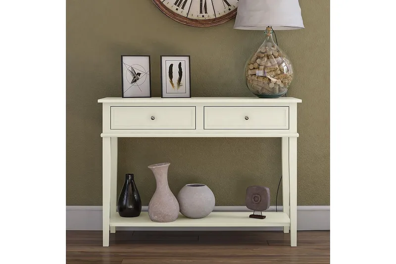 Franklin Konsollbord 104 cm Hvit - Dorel Home - Møbler - Bord - Avlastningsbord & sidobord - Konsollbord & gangbord