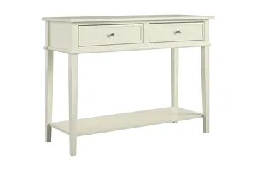 Franklin Konsollbord 104 cm Hvit - Dorel Home - Møbler - Bord - Avlastningsbord & sidobord - Konsollbord & gangbord