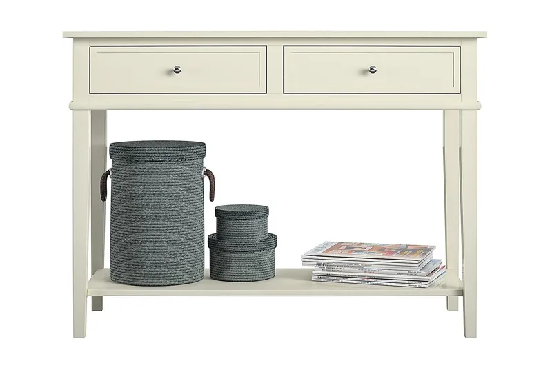 Franklin Konsollbord 104 cm Hvit - Dorel Home - Møbler - Bord - Avlastningsbord & sidobord - Konsollbord & gangbord