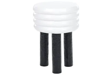 Fredrickson Sidebord 33 cm - Hvit/Svart - Møbler - Bord - Avlastningsbord & sidobord - Lampebord & sidebord