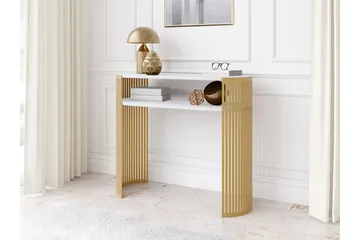 Friend Konsollbord 100 cm - Gull/Hvit - Møbler - Bord - Avlastningsbord & sidobord - Konsollbord & gangbord