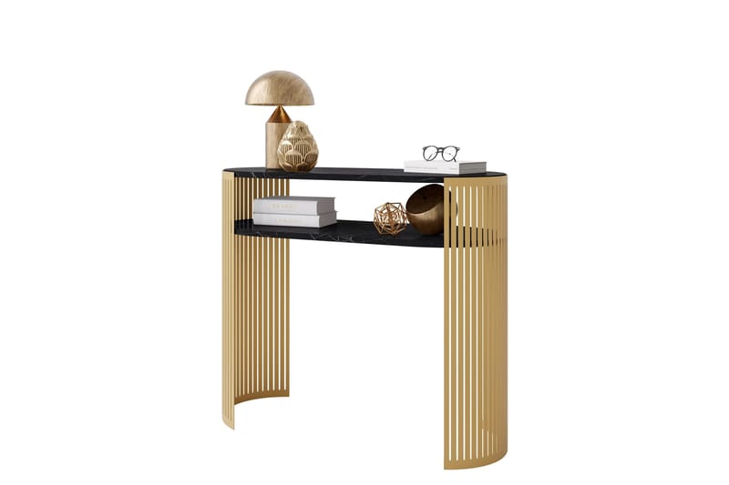 Friend Konsollbord 100 cm, Gull/Svart