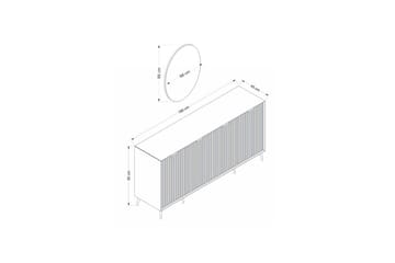 Fruitland konsollbord 180 cm - Sand - Møbler - Bord - Avlastningsbord & sidobord - Konsollbord & gangbord