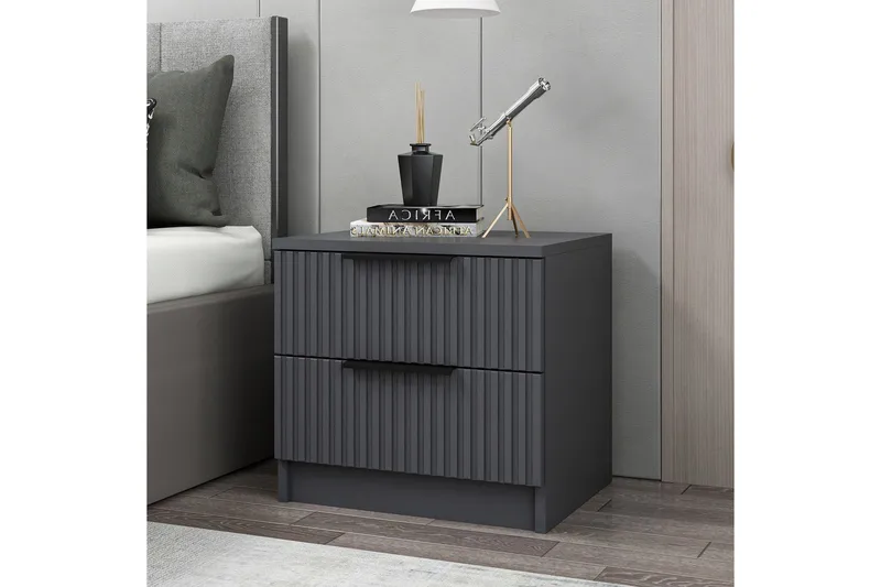 Fruitland Nattbord 50 cm - Antrasitt - Møbler - Bord - Avlastningsbord & sidobord - Sengebord & nattbord