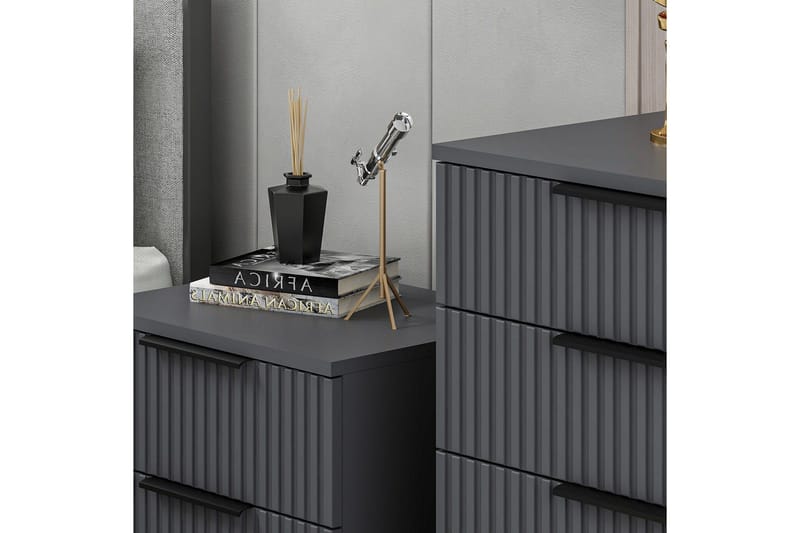 Fruitland Nattbord 50 cm - Antrasitt - Møbler - Bord - Avlastningsbord & sidobord - Sengebord & nattbord