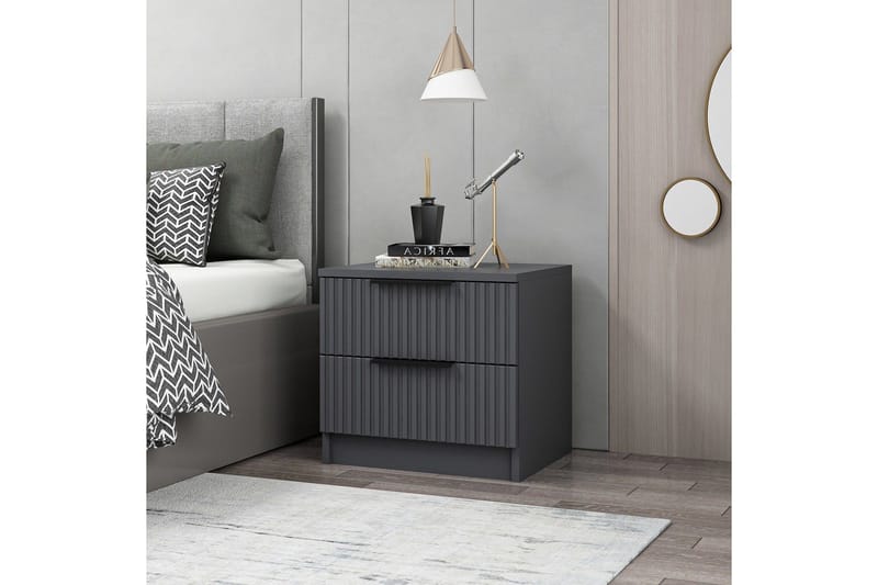 Fruitland Nattbord 50 cm - Antrasitt - Møbler - Bord - Avlastningsbord & sidobord - Sengebord & nattbord