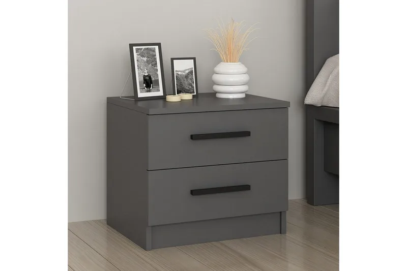 Fruitland Nattbord 50 cm - Antrasitt - Møbler - Bord - Avlastningsbord & sidobord - Sengebord & nattbord