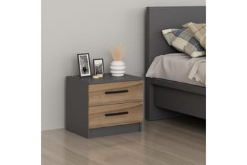 Fruitland Nattbord 50 cm - Valnøtt/Antrasitt - Møbler - Bord - Avlastningsbord & sidobord - Sengebord & nattbord