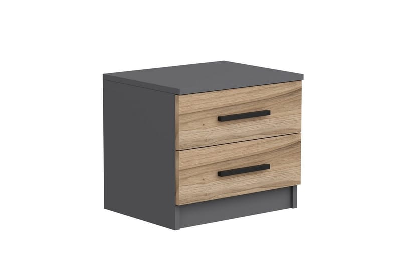 Fruitland Nattbord 50 cm - Valnøtt/Antrasitt - Møbler - Bord - Avlastningsbord & sidobord - Sengebord & nattbord