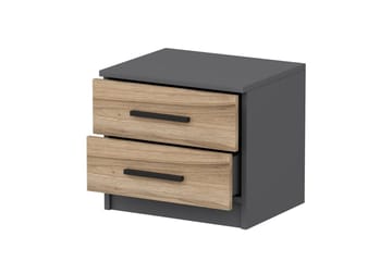 Fruitland Nattbord 50 cm - Valnøtt/Antrasitt - Møbler - Bord - Avlastningsbord & sidobord - Sengebord & nattbord