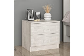 Fruitland Nattbord 54 cm - Hvit - Møbler - Bord - Avlastningsbord & sidobord - Sengebord & nattbord