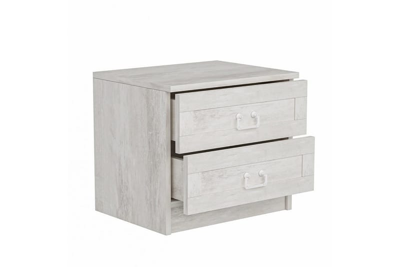 Fruitland Nattbord 54 cm - Hvit - Møbler - Bord - Avlastningsbord & sidobord - Sengebord & nattbord