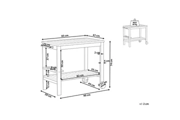 Gaetano Sidebord 47 cm - Lyst tre - Møbler - Bord - Avlastningsbord & sidobord - Brettbord og småbord