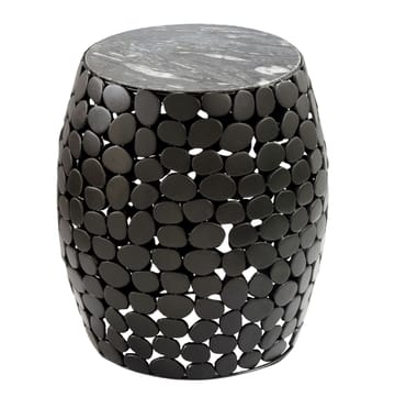 Galara sidebord 40 cm - Svart med grå og hvite marmornyanser - Møbler - Bord - Avlastningsbord & sidobord - Brettbord og småbord