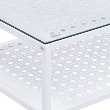 Galuna konsollbord 80 cm - Gjennomsiktig og hvit - Møbler - Bord - Avlastningsbord & sidobord - Konsollbord & gangbord