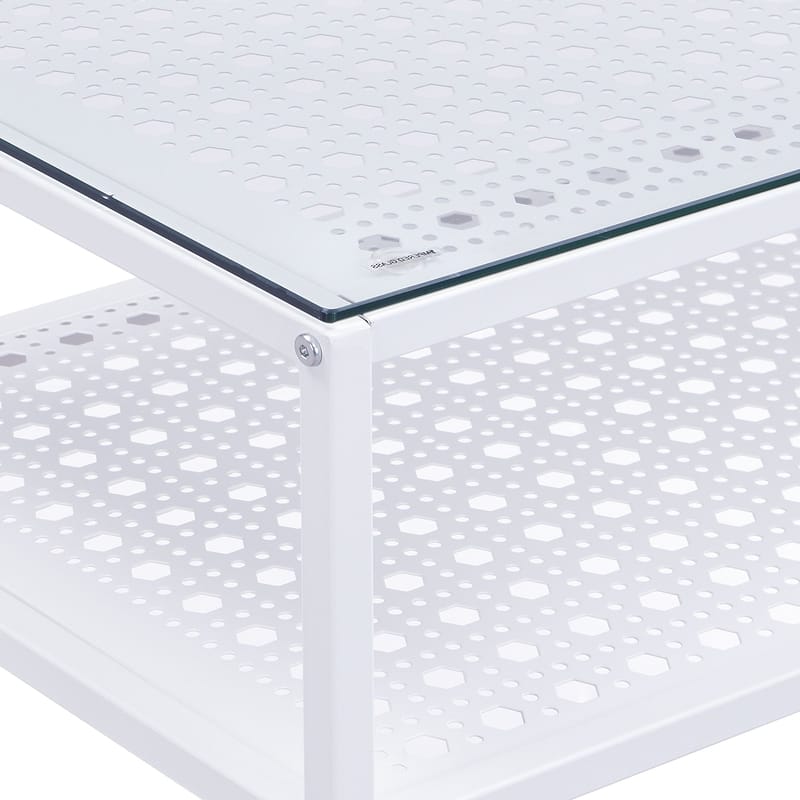 Galuna konsollbord 80 cm - Gjennomsiktig og hvit - Møbler - Bord - Avlastningsbord & sidobord - Konsollbord & gangbord