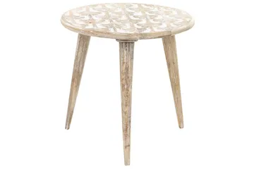 Gazelle Settbord 46 cm - Lyst tre/Hvit - Møbler - Bord - Avlastningsbord & sidobord - Settbord