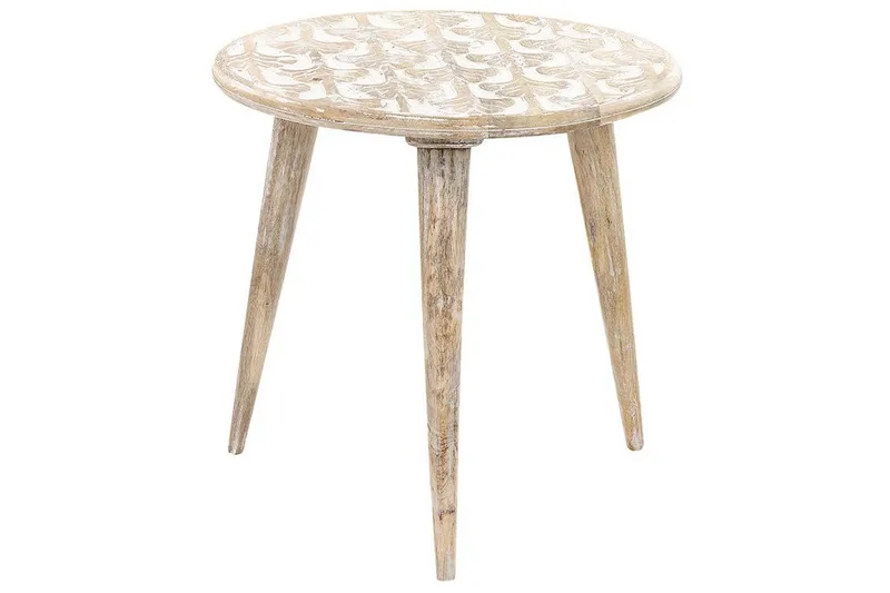 Gazelle Settbord 46 cm - Lyst tre/Hvit - Møbler - Bord - Avlastningsbord & sidobord - Settbord