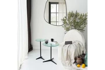 Giada Sidebord 25 cm - Transparent/Svart - Møbler - Bord - Avlastningsbord & sidobord - Brettbord og småbord