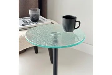 Giada Sidebord 25 cm - Transparent/Svart - Møbler - Bord - Avlastningsbord & sidobord - Brettbord og småbord