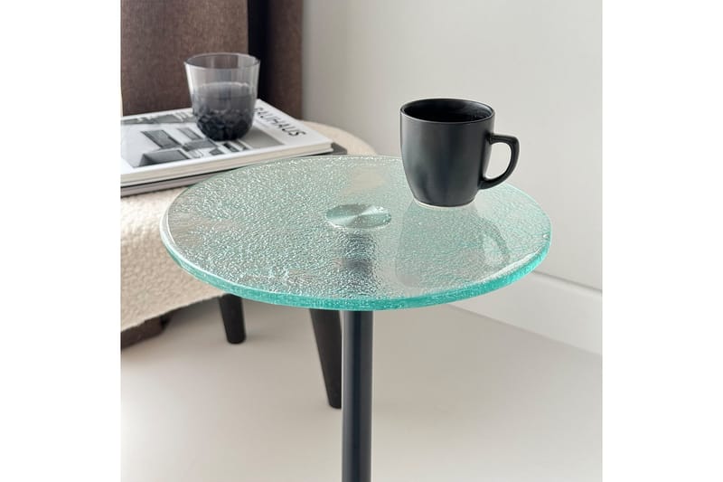 Giada Sidebord 25 cm - Transparent/Svart - Møbler - Bord - Avlastningsbord & sidobord - Brettbord og småbord