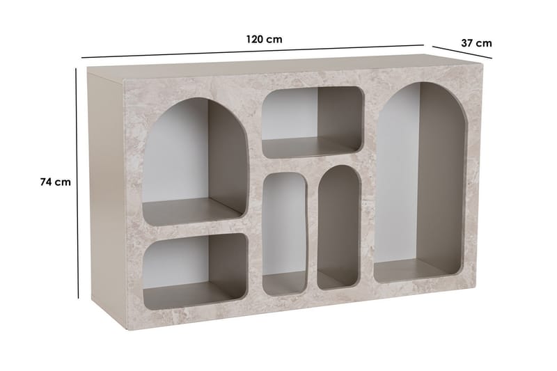 Giana Konsollbord 120 cm - Travertin/Sandstein - Møbler - Bord - Avlastningsbord & sidobord - Konsollbord & gangbord