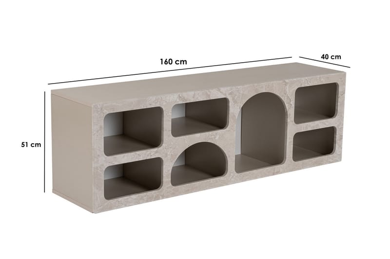 Giana Konsollbord 160 cm - Travertin/Sandstein - Møbler - Bord - Avlastningsbord & sidobord - Konsollbord & gangbord