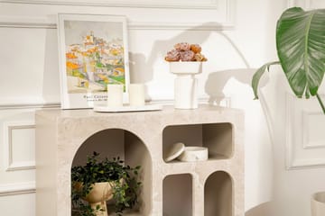 Giana Konsollbord 80 cm - Travertin/Sandstein - Møbler - Bord - Avlastningsbord & sidobord - Konsollbord & gangbord