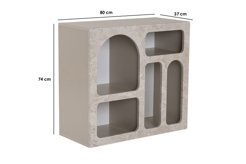 Giana Konsollbord 80 cm - Travertin/Sandstein - Møbler - Bord - Avlastningsbord & sidobord - Konsollbord & gangbord