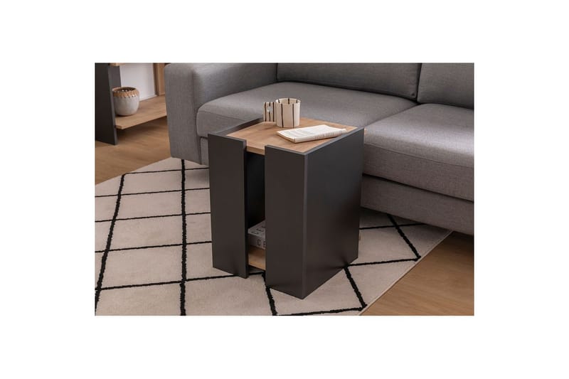 Giancarlo Sidebord 38,6 cm - Blå/Antrasitt - Møbler - Bord - Avlastningsbord & sidobord - Lampebord & sidebord