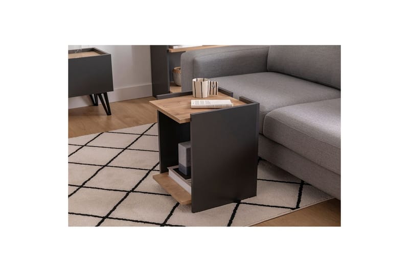 Giancarlo Sidebord 38,6 cm - Blå/Antrasitt - Møbler - Bord - Avlastningsbord & sidobord - Lampebord & sidebord