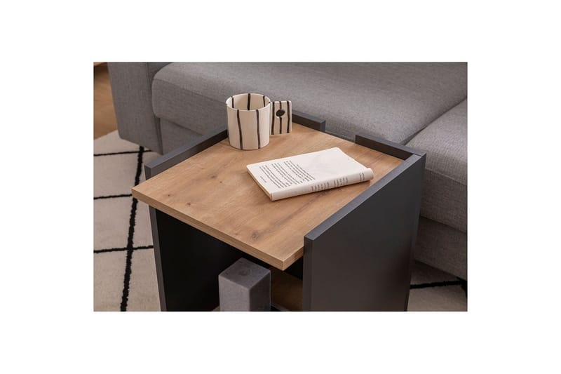 Giancarlo Sidebord 38,6 cm - Blå/Antrasitt - Møbler - Bord - Avlastningsbord & sidobord - Lampebord & sidebord