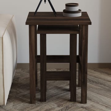 Ginallie Sidebord sett 45x60 cm - Valnøtt - Møbler - Bord - Avlastningsbord & sidobord - Brettbord og småbord