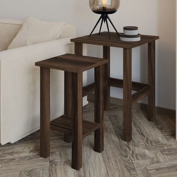 Ginallie Sidebord sett 45x60 cm - Valnøtt - Møbler - Bord - Avlastningsbord & sidobord - Brettbord og småbord