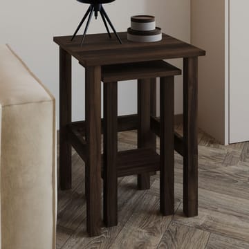 Ginallie Sidebord sett 45x60 cm - Valnøtt - Møbler - Bord - Avlastningsbord & sidobord - Brettbord og småbord